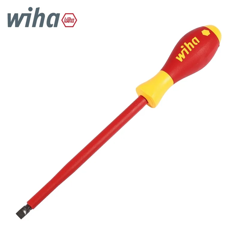WIHA ไขควงกันไฟ SoftFinish หัวแบน ขนาด 8 x 1.2 x 175 มม. รุ่น 320N รหัส 00830