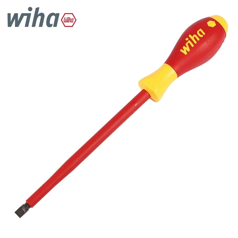 WIHA ไขควงกันไฟ SoftFinish หัวแบน ขนาด 8 x 1.6 x 175 มม. รุ่น 320N รหัส 00831