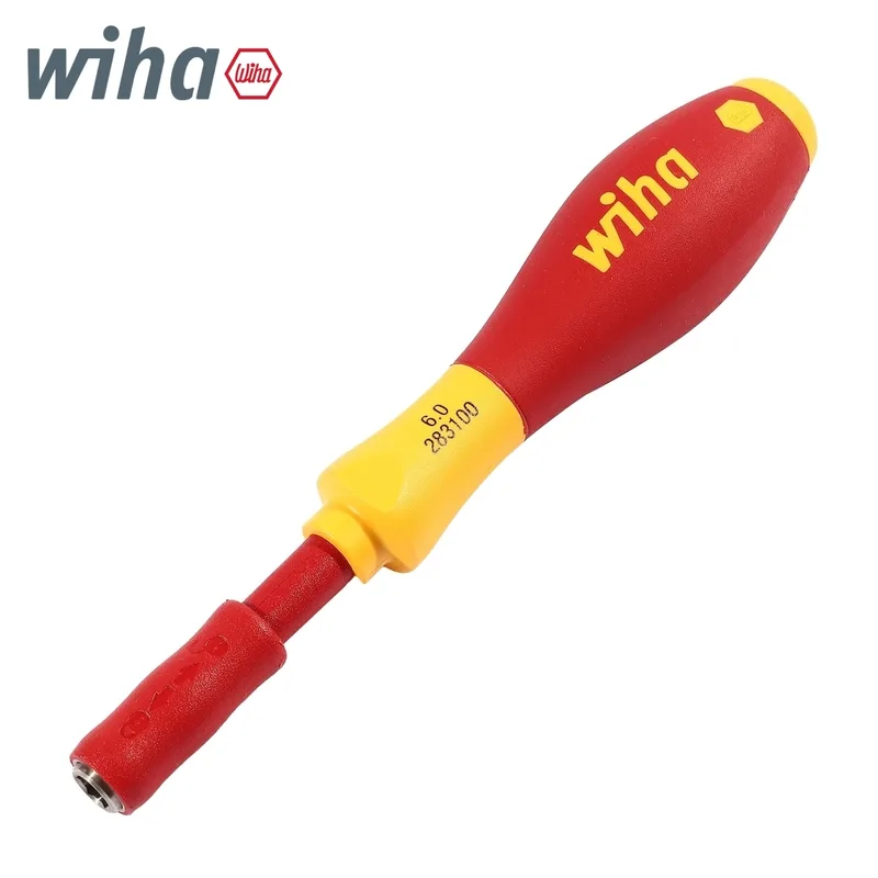 WIHA ไขควง SoftFinish Electric SlimVario พร้อมที่ใส่บิต สำหรับใช้งานร่วมกับ slimBits