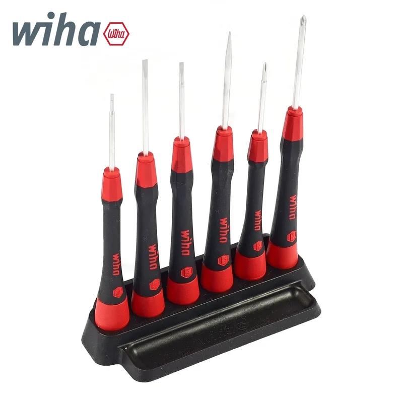 WIHA ชุดไขควงละเอียด PicoFinish หัวแบน, แฉก 7 ชิ้น พร้อมที่จับ รุ่น 260PK601 รหัส 429