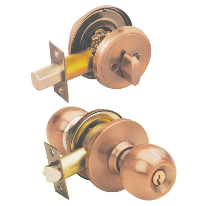 YALE ลูกบิดหัวกลม+กุญแจ ทองแดงรมดำ รุ่น CB9217US11
