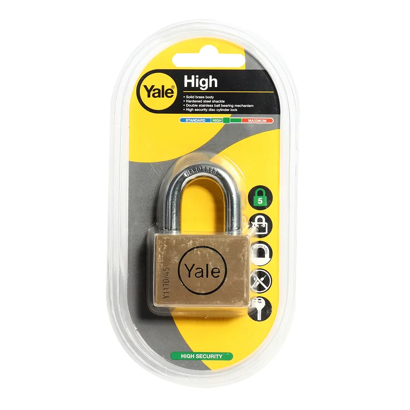 YALE กุญแจ 45 มม. คอสั้น ระบบดิกส์ รุ่น BD45