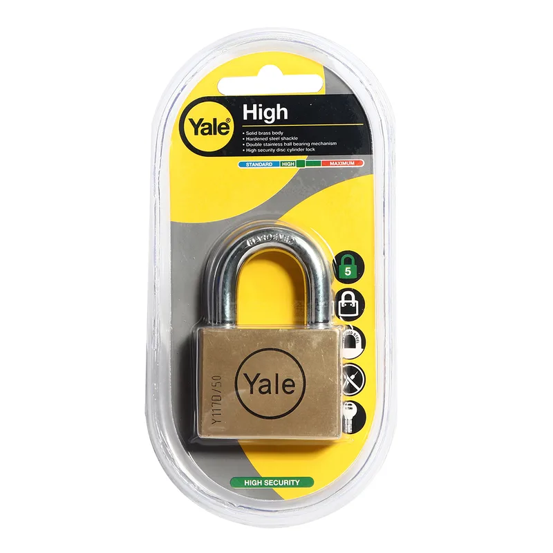 YALE กุญแจ 50 มม. คอสั้น ระบบดิกส์ รุ่น BD50