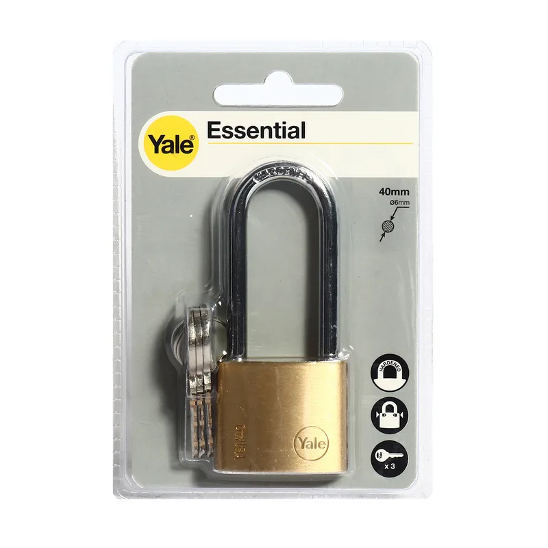 YALE กุญแจ 40 มม. คอยาว ระบบ PIN รุ่น YE40L